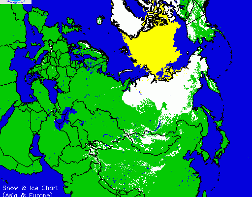 autumn siberian snow cover
