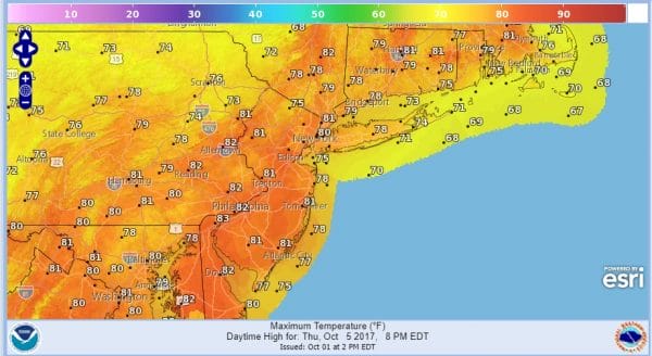warmer weekend outlook