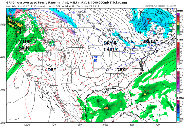 thanksgiving week weather