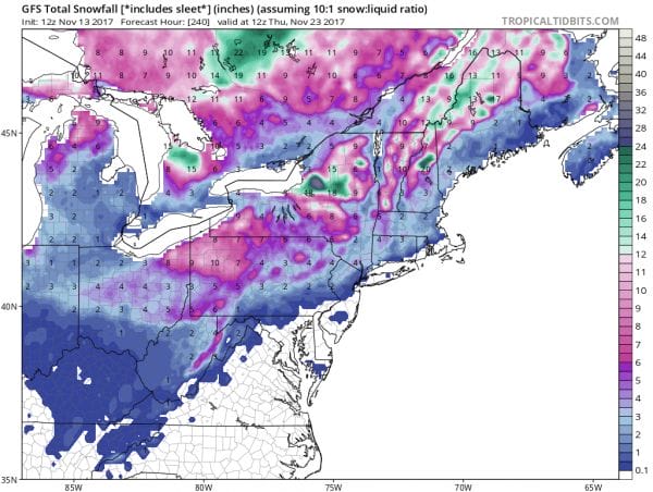 thanksgiving week weather