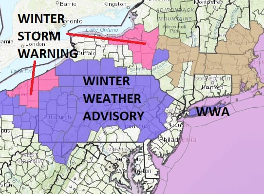 winter weather advisory snow