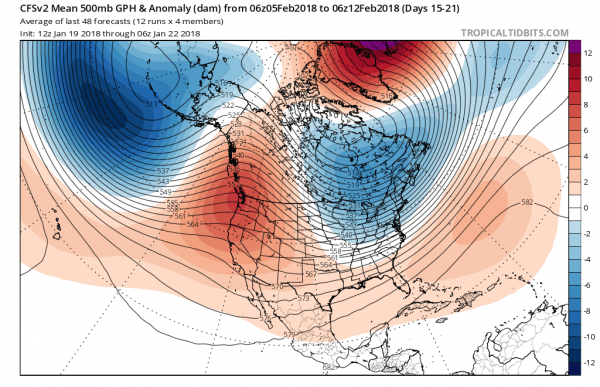 weather models winter weather pattern
