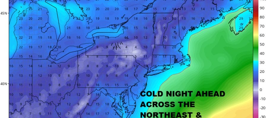 very cold night ahead