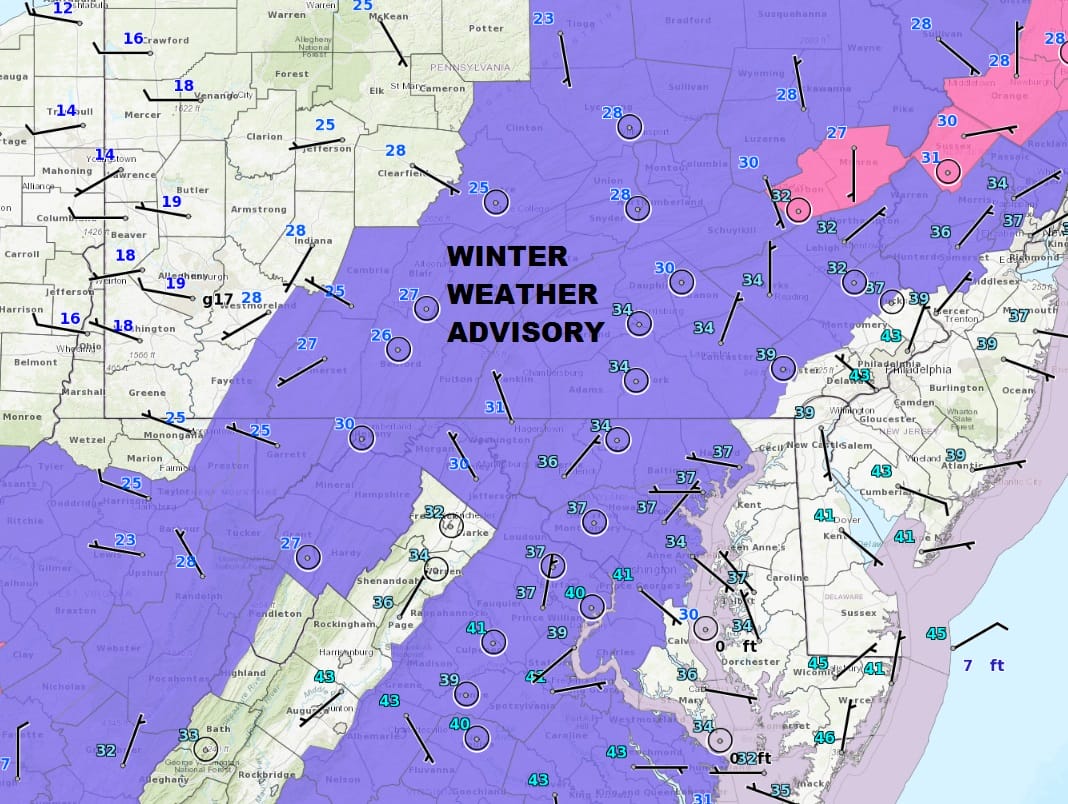 National Weather Service Snow Forecasts Updated 01162018