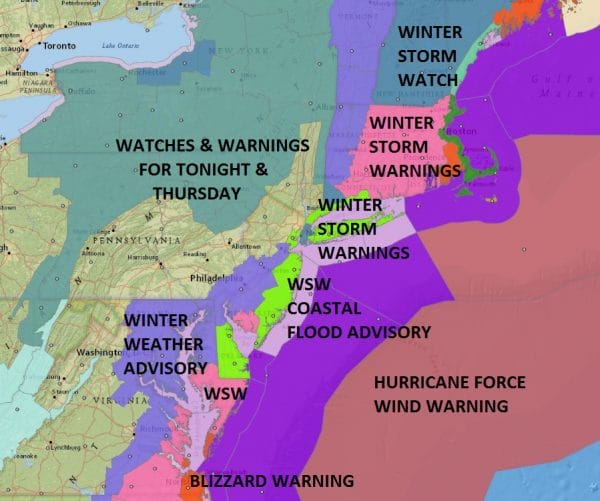 winter storm warnings