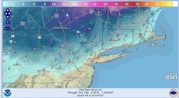 Snow Ice Forecast Wednesday 02072018 National Weather Service