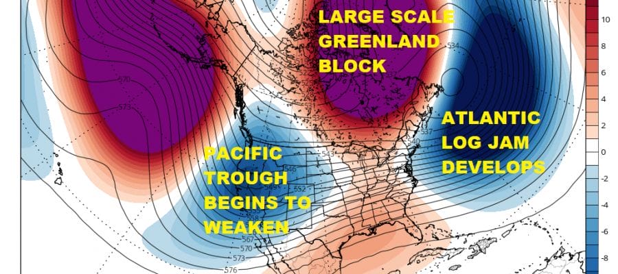 Siberia Invades Europe As Strong Blocking Develops Long Range