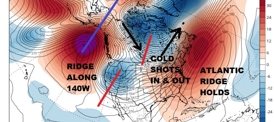 Gulf Of Alaska High Just Won't Go Away Long Range
