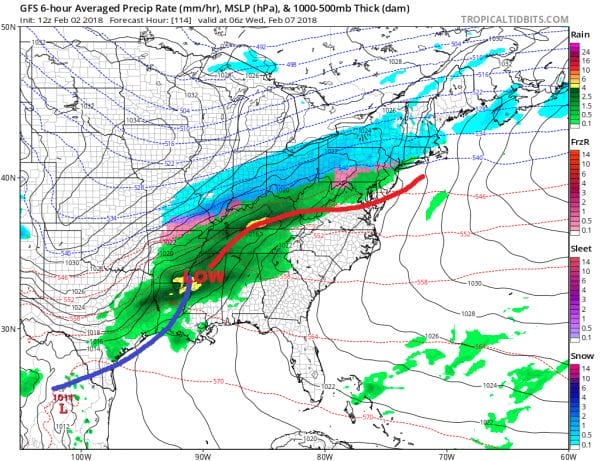 Snow Ice Well Inland Super Bowl Sunday