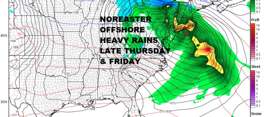 Miserable Sunday Rain Weather Improves Monday Noreaster Late Next Week