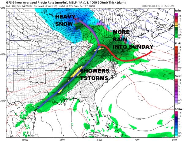 Rain Overnight Into Sunday Afternoon Storm Heads To Great Lakes