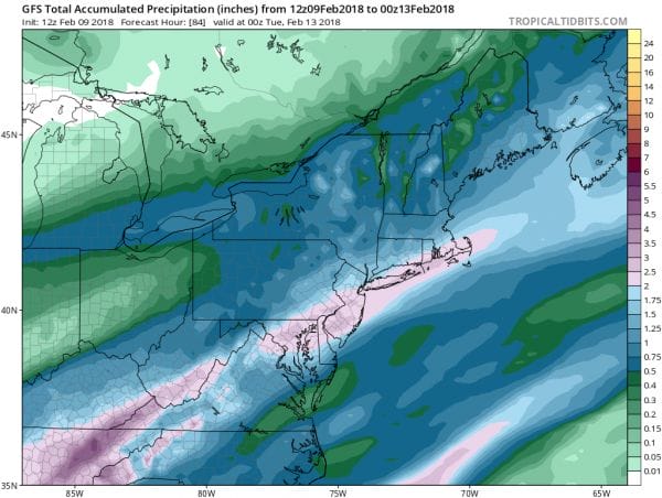 Snow Showers Moving Northeast Rainy Weekend Ahead 