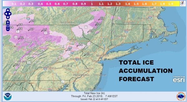 Winter Weather Advisory NE Pennsylvania NW New Jersey Catskills