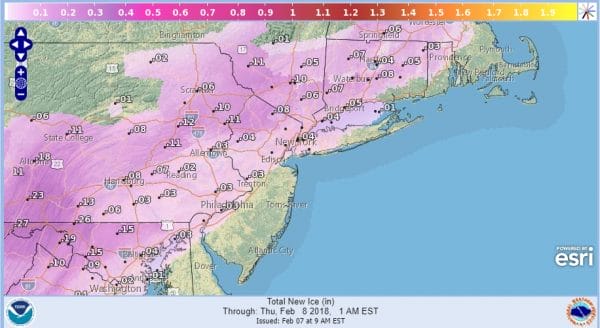 Snow Ice Forecast Wednesday 02072018 National Weather Service