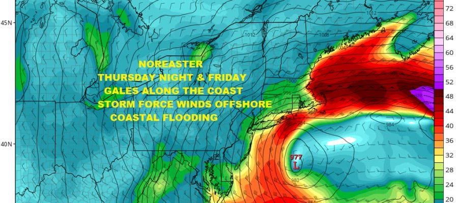 Nice Weather Before Late Week Noreaster Rain Wind Coastal Flooding & Snow?