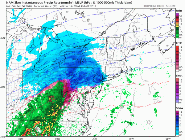 Snow Ice Forecast Winter Storm Watch Wednesday 02072018