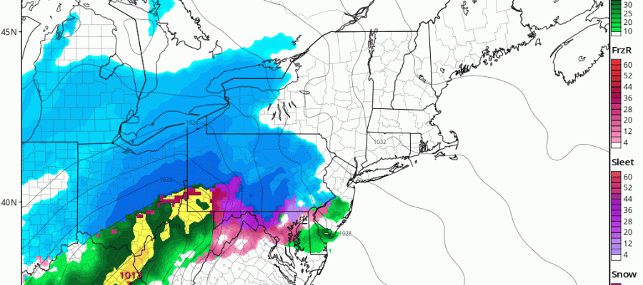 Snow Ice Rain Wednesday Much Colder Freeze Thursday Morning
