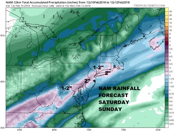 Rainy Weekend Underway Fat Tuesday Ash Wednesday Valentine's Day Outlook