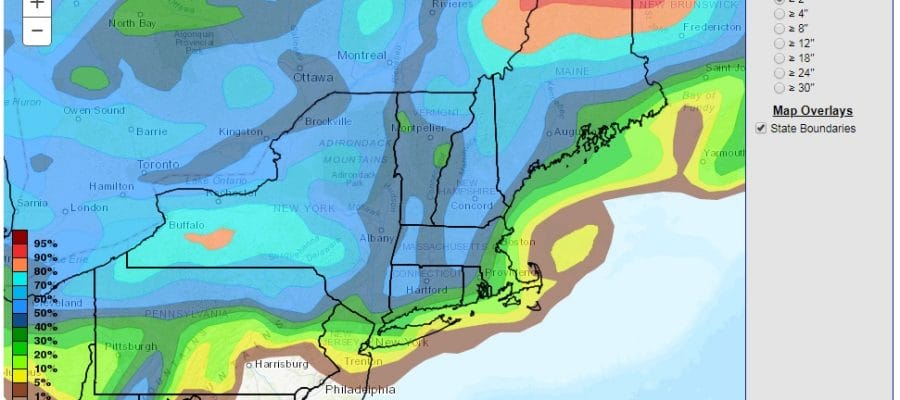 Noreaster Snow Forecast Maps First Call National Weather Service