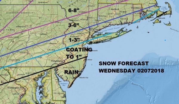 Snow Forecast Wednesday 02072018 Snow Ice Forecasts Wednesday 02072018 National Weather Service Forecast Maps