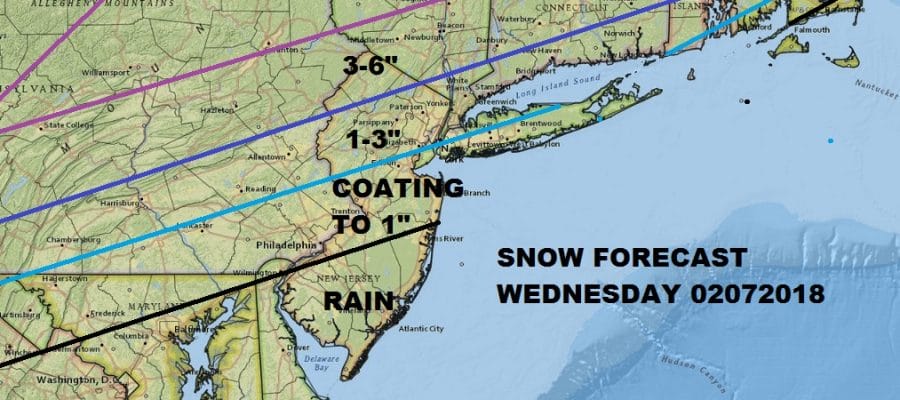Snow Forecast Wednesday 02072018