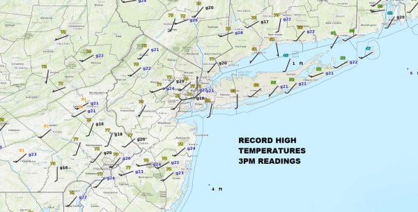 Record Highs Colder Air Freezing Rain Sleet Thursday Inland