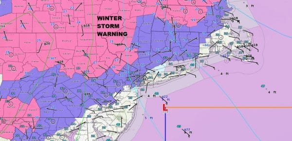 Ice Storm Underway Inland