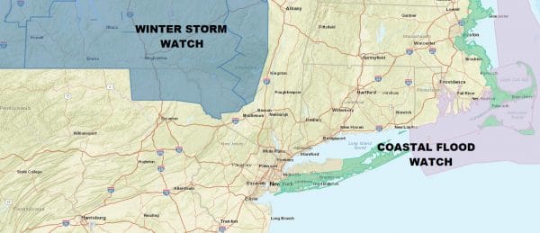 Coastal Flood Watch Long Island Noreaster Looms Friday Saturday
