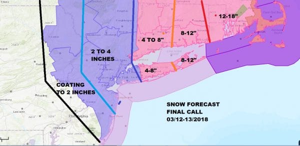 Winter Storm Warning Winter Weather Advisory Noreaster 3 Snow Forecast