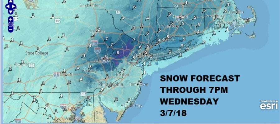 Snow Forecast Maps Updated Wednesday 03072018