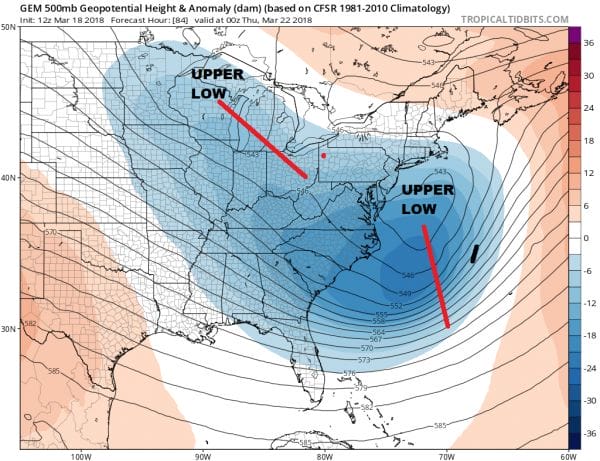 Snow Threat More South & East NYC Watching Second Storm Offshore