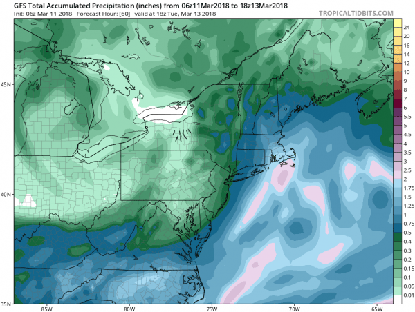 Snow Monday Night Into Tuesday National Weather Service Snow Forecast 03/12-13/2018
