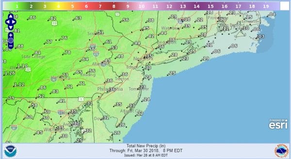Passover Easter Sunday Weekend Outlook