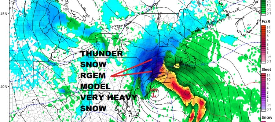 Major Noreaster Heavy Snow Wind Rain Coast On The Edge