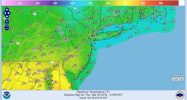 Passover Easter Sunday Weekend Outlook