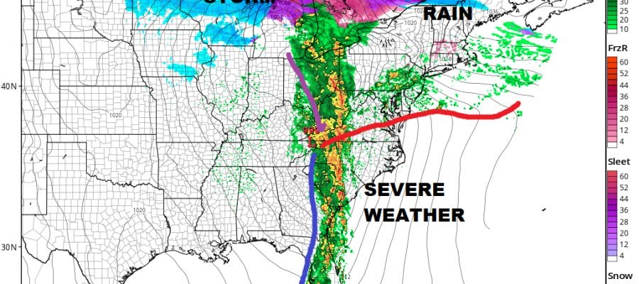 40 Degree Temperatures Swings Heavy Rain Strong Winds Miserable Sunday