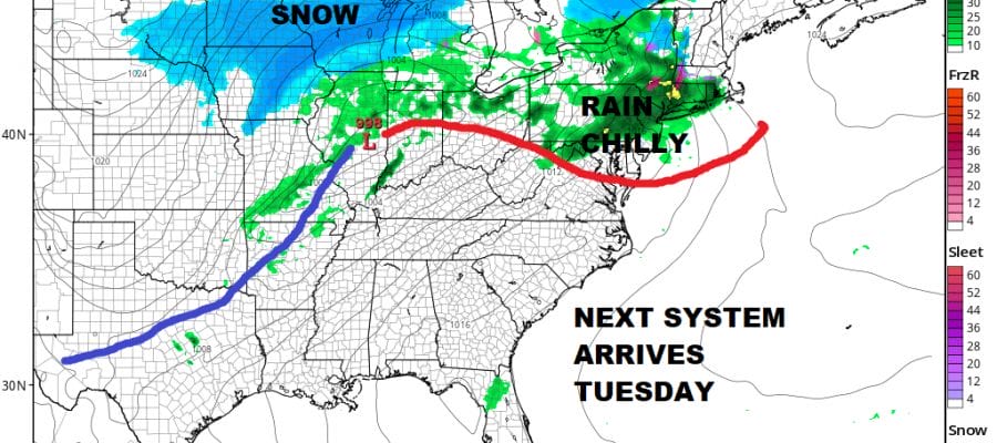 Snow 3 to 6 Inches Gradually Ends Cold Rain Tuesday Showers Warmer Wednesday