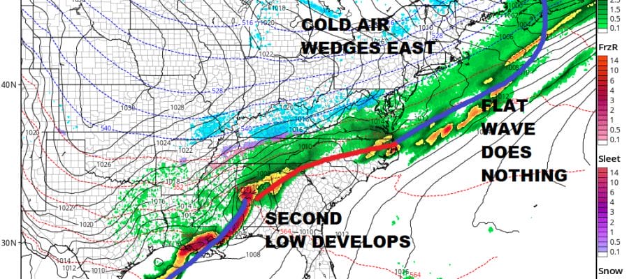 Snow Looks Like A Miss Second Wave Suggests Caution Coastal Areas