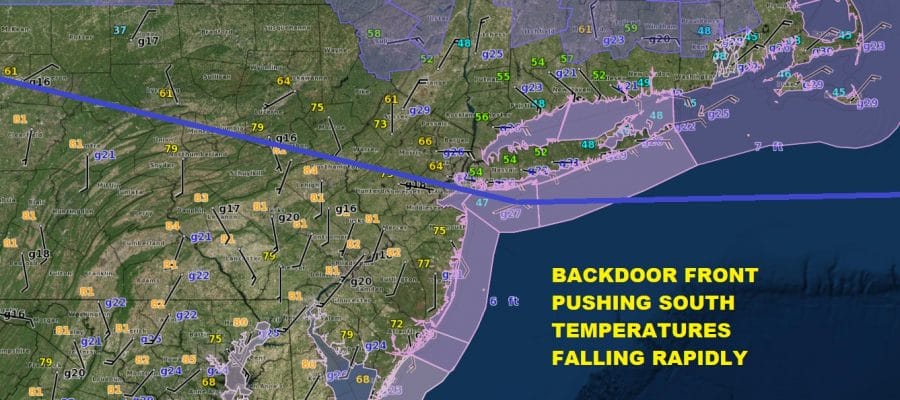 Temperatures Dropping Backdoor Front Moving South Miserable Sunday Ahead