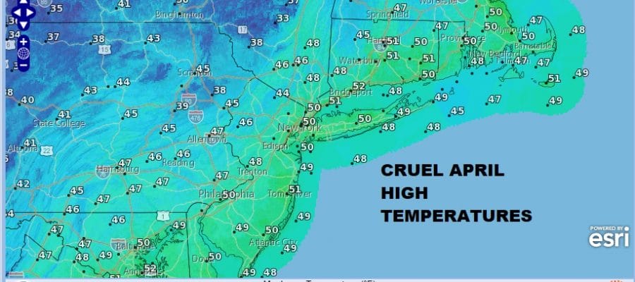 Clouds Cold Showers Flurries April Remains Cruel