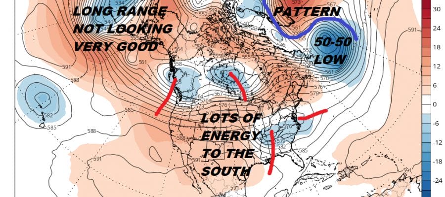 Blocky Pattern Means Gloomy Weather Ahead Long Range