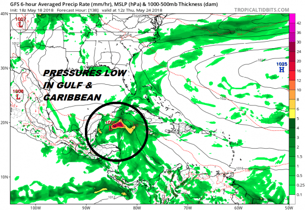 Tropical Flow Breaks Down Briefly Next Week Before Returning