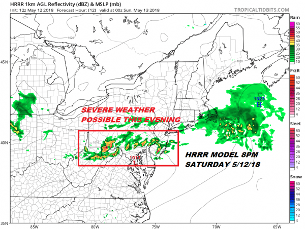 Enhanced Severe Weather Risk New Jersey Pennsylvania