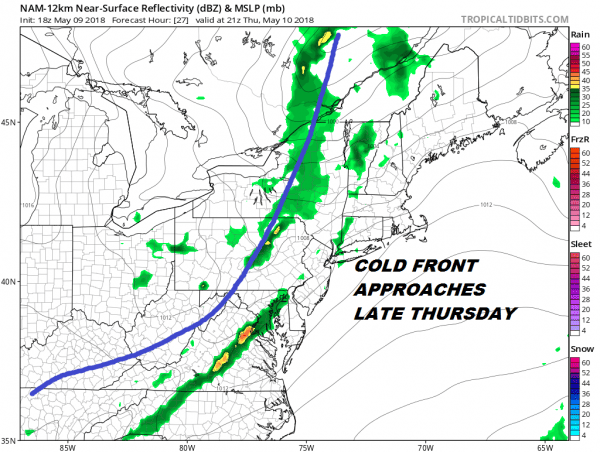 Showers Late Thursday Saturday Mother's Day May Improve