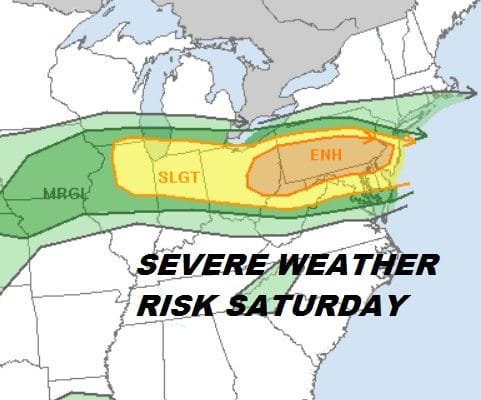 Weekend Offers Wide Range Temperatures Showers Thunderstorms