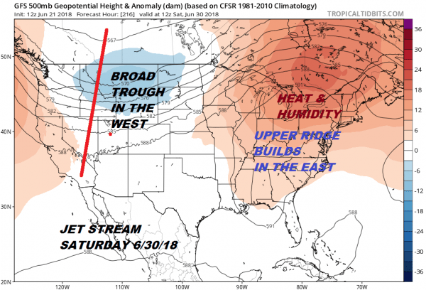 Gloomy Saturday Ocean Wind Severe Weather South Summer Pattern Coming Late Next Week