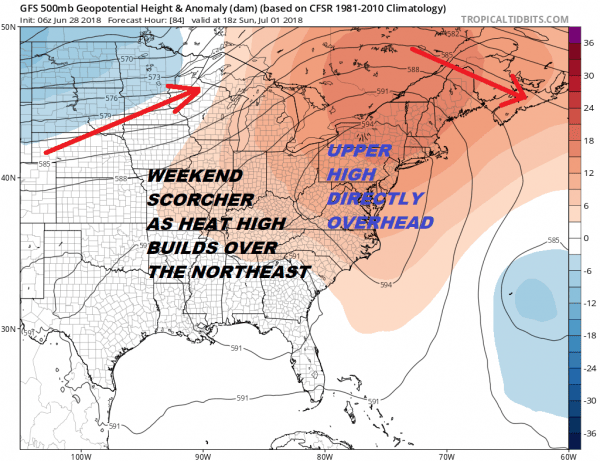 Heatwave Could Last 7 Days Across Much of the Northeast & Middle Atlantic