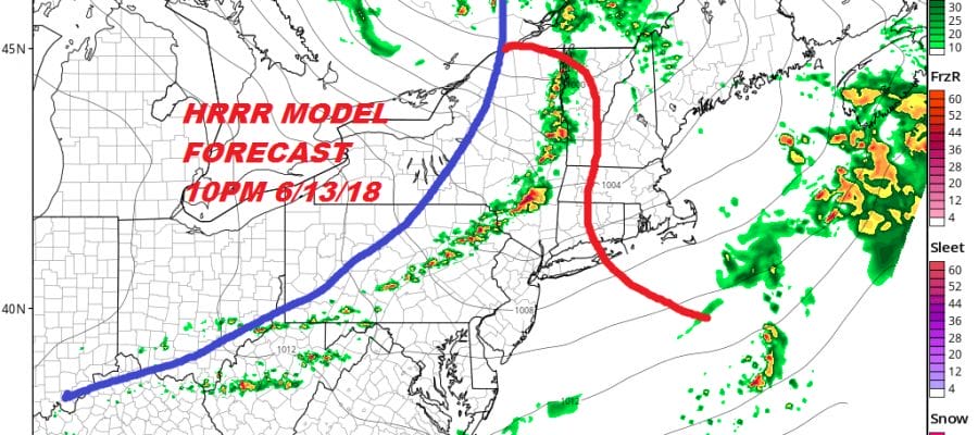 Showers Moving East T-Storm Tonight Great Weather Follows