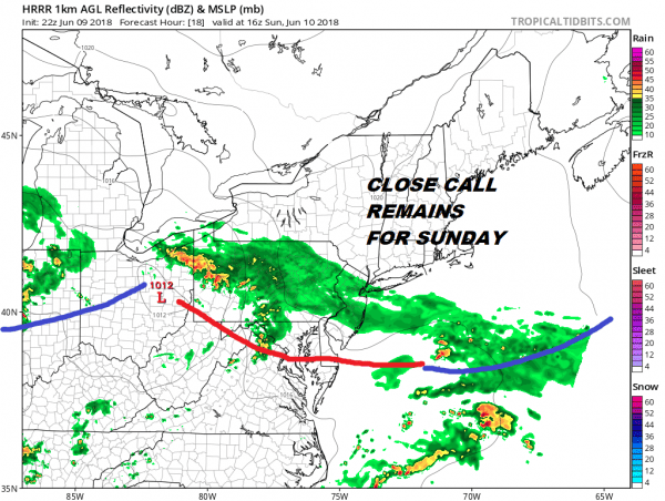 Some Showers Across NJ Sunday Dry NNJ Southern New England