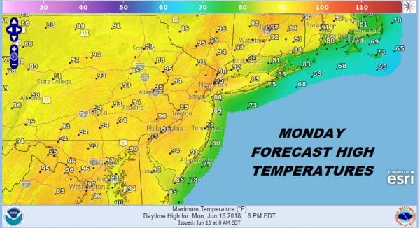Fathers Day Weekend On Course Record Highs Possible Monday
